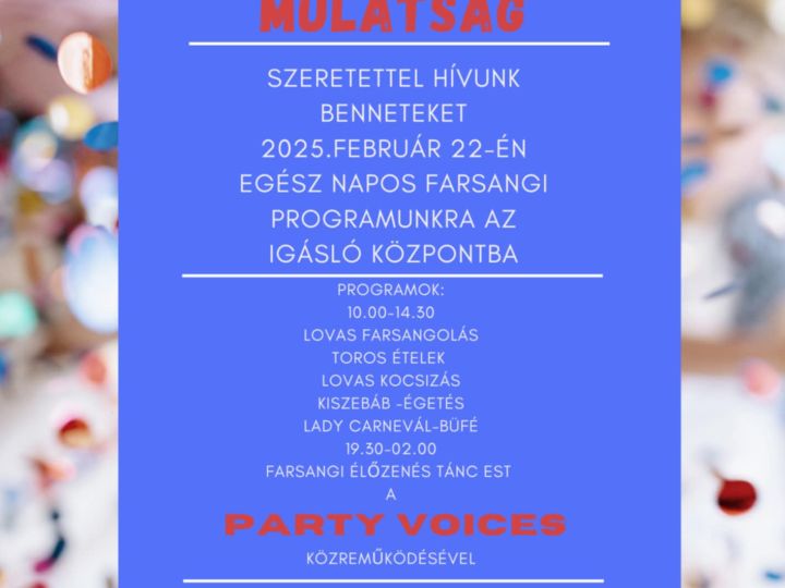 Lovas farsang - 2025