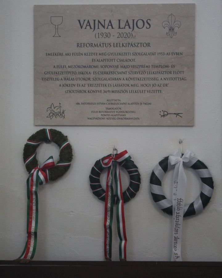 emléktábla Fülén